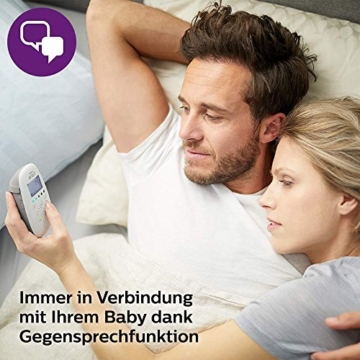 Philips Avent Audio-Babyphone SCD723/26, DECT-Technologie, Eco-Mode, 18 Std. Laufzeit, Gegensprechfunktion - 7