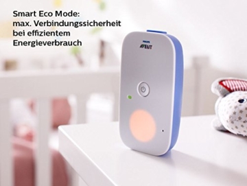 Philips Avent SCD501/00 Audio-Babyphone mit DECT-Technologie, Nachtlicht, Geräuschpegelanzeige, weiß/blau - 3