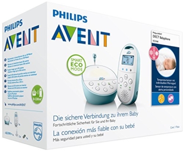 Philips Avent SCD560/00 Audio-Babyphone mit DECT-Technologie Smart Eco Mode, Gegensprechfunktion, blau - 6