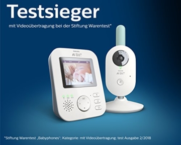 Philips Avent Video-Babyphone SCD630/26, 3,5 Zoll Farbdisplay, ECO-Mode, 10 Std. Akku, weiß/grau - 2