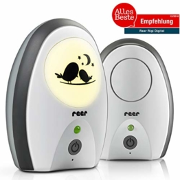 reer 50070 Babyphone Rigi Digital – abhörsicher, strahlungsarm, Nachtlicht, Gegensprechfunktion - 1